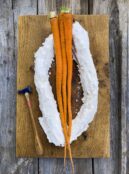Carrot Manjapuki LAH salt baked with hammer scaled